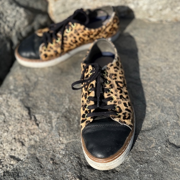 Cole Haan Leopard Tennis Shoes Size 7.5 - Picture 1 of 7